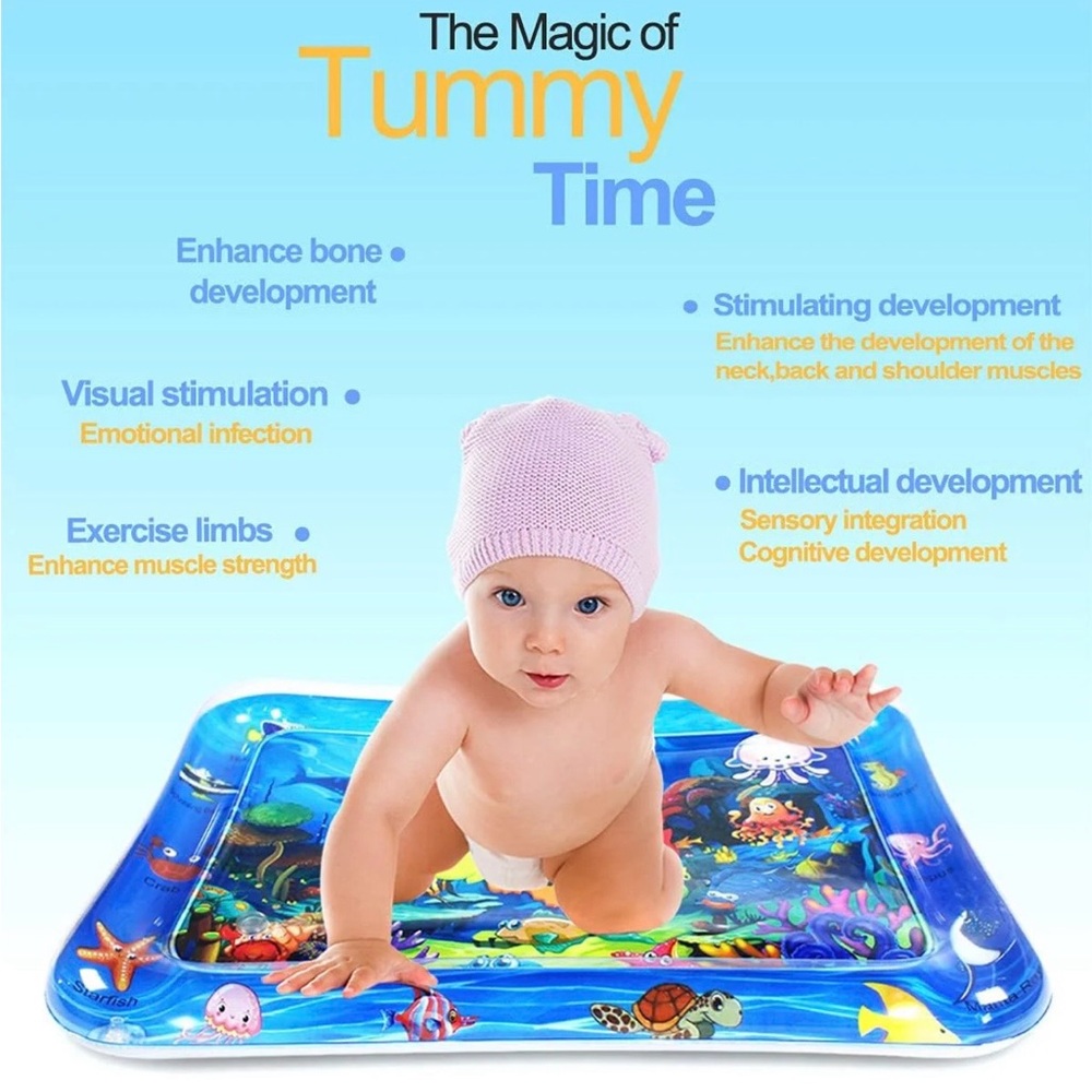 Tummy time mat 3 months baby infant toy play time mat